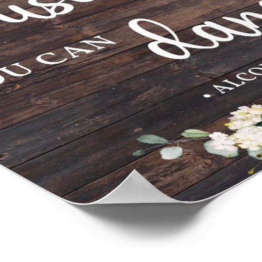 Vertrauen Sie mir, dass Sie tanzen Zeichen rustika Poster (Ecke)