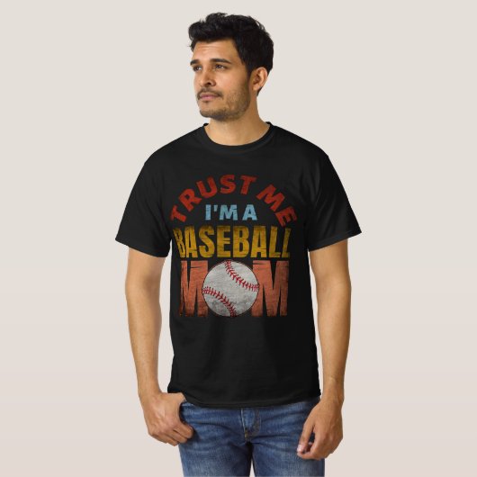 VERTRAUEN SIE MIR, EINE BASEBALL-MAMA ZU SEIN T-Shirt (Vorne ganz)