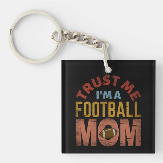 VERTRAUEN SIE MIR, EINE FUSSBALL-MAMA ZU SEIN SCHLÜSSELANHÄNGER (Vorderseite)