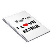 Vertrauen Sie mir i-Liebe Australien Notizblock (Rechte Seite)