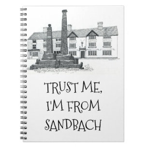 VERTRAUEN SIE MIR, ICH BIN AUS SANDBACH (bearbeitb Notizblock