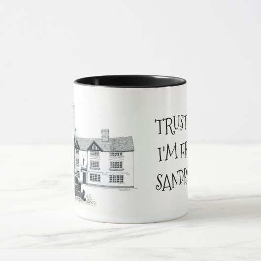 VERTRAUEN SIE MIR, ICH BIN AUS SANDBACH (bearbeitb Tasse (Zentrum)