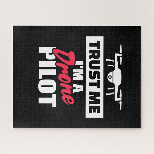 Vertrauen Sie mir, ich bin Drone-Pilot Puzzle (Horizontal)