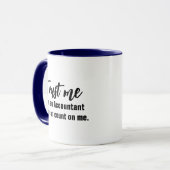 Vertrauen Sie mir, ich bin ein Buchhalter Memes lu Tasse (Vorderseite Links)