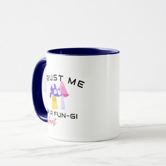 Vertrauen Sie mir, ich bin ein FunGi Bro Pun, Fun  Tasse (Vorderseite Links)