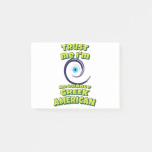 Vertrauen Sie mir, ich bin ein liebenswerter griec Post-it Klebezettel