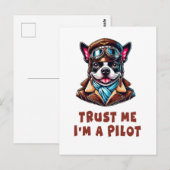 Vertrauen Sie mir, ich bin Pilot Postkarte (Vorne/Hinten)