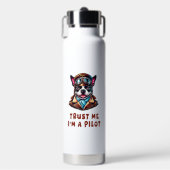 Vertrauen Sie mir, ich bin Pilot Trinkflasche (Vorderseite)