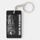 Vertrauen Sie mir, ich sind ein Ingenieur Schlüsselanhänger (Rückseite)