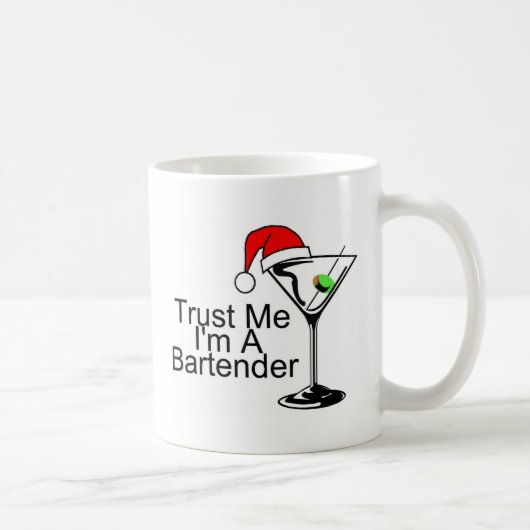 Vertrauen Sie mir Im ein Barkeeper Martini Kaffeetasse (Rechts)