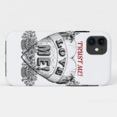 Vertrauen Sie mir! Liebe mich! Einfache Valentiner Case-Mate iPhone Hülle (Rückseite (Horizontal))
