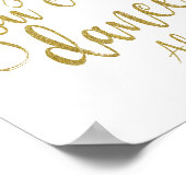 Vertrauen Sie mir, Sie können Gold Glitzer 8x10 Ze Poster (Ecke)