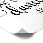 Vertrauen Sie mir, Sie können schwarz-weiß 8x10-Ze Poster (Ecke)