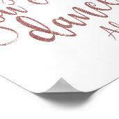 Vertrauen Sie mir, Sie können tanzen Rose Gold Gli Poster (Ecke)