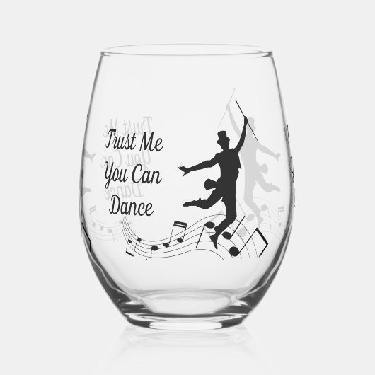 Vertrauen Sie mir, Sie können Weinglas oder Rockgl Weinglas Ohne Stiel (Links)