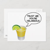 Vertrauen Sie mir - Tequila Postkarte (Vorne/Hinten)