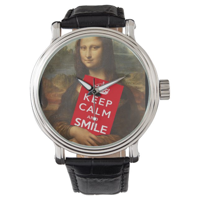 Vertrauen Sie Mona Lisa! Armbanduhr (Vorderseite)