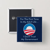 Vertrauen Sie nicht Regierung Button (Vorne & Hinten)