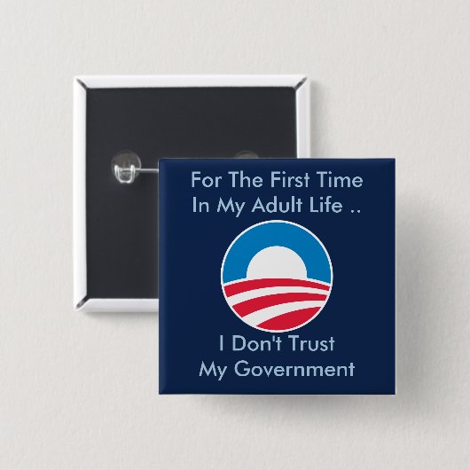Vertrauen Sie nicht Regierung Button (Vorne & Hinten)