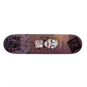 Vertrauen Sie nie dem lebenden Zombie-Skateboard Skateboard