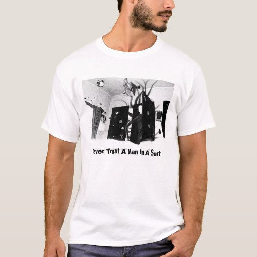 Vertrauen Sie nie einem Mann auf ein Anzug T-Shirt (Vorderseite)