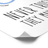 Vertrauen Sie niemals Atomen, die alles zusammense Poster (Ecke)