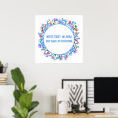 Vertrauen Sie niemals auf ein Atom Funny Science-T Poster (Heimbüro)