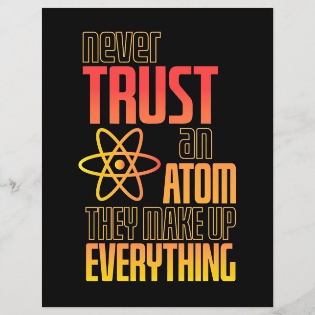 Vertrauen Sie niemals auf einen Atom, der alles sc (Vorderseite)