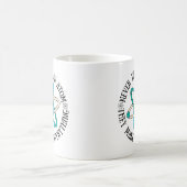 Vertrauen Sie niemals einem Atom, das alles zusamm Kaffeetasse (Mittel)