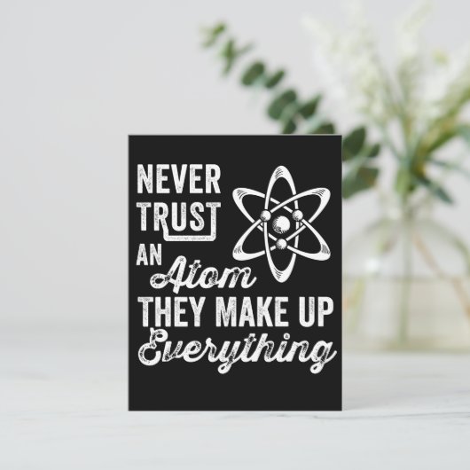 Vertrauen Sie niemals einem Atom, sie bilden alles Save The Date (Stehend Vorderseite)