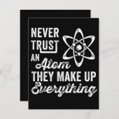 Vertrauen Sie niemals einem Atom, sie bilden alles Save The Date (Vorne/Hinten)