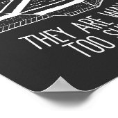 Vertrauen Sie niemals tektonischen Tellern, die zu Poster (Ecke)