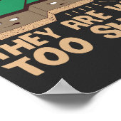 Vertrauen Sie niemals tektonischen Tellern, die zu Poster (Ecke)