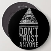 Vertrauen Sie niemandem Button (Vorne & Hinten)