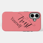 "Vertrauen Sie sich selbst" - Phrase Black Letters Case-Mate iPhone Hülle (Rückseite (Horizontal))
