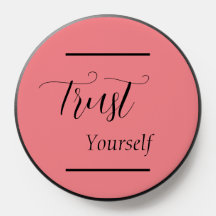 "Vertrauen Sie sich selbst" - Phrase Black Letters