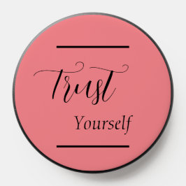 "Vertrauen Sie sich selbst" - Phrase Black Letters PopSocket