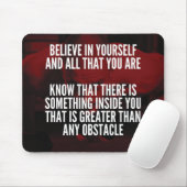 Vertrauen Sie sich selbst - Workout Motivierend Mousepad (Mit Mouse)