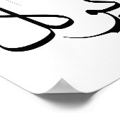 Vertrauen Sie Tawwakul ت و ل arabischen Kalligraph Poster (Ecke)