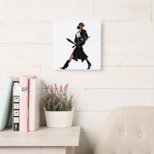 Vertrauen stärken quadratische wanduhr