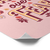 Vertrauen über Angst beim Textdesign Poster (Ecke)