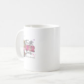 Vertrauen über Angst Brustkrebs Bewusstsein Christ Kaffeetasse (Vorderseite Links)