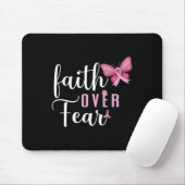 Vertrauen über Angst kämpfen Brustkrebs Bewusstsei Mousepad (Mit Mouse)