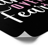 Vertrauen über Angst kämpfen Brustkrebs Bewusstsei Poster (Ecke)