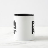 Vertrauen über Angst Retro Christlich Inspiration Tasse (Zentrum)