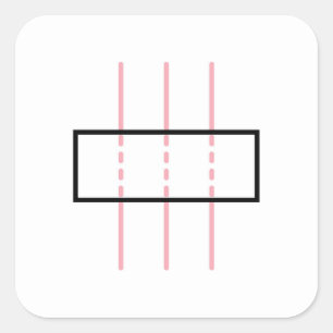 Vertrauen und Ehrlichkeit in Rosa Quadratischer Aufkleber