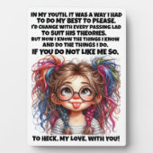 VERTRAUEN und Gute Geschichte ... Fotoplatte (Vorderseite)