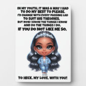 VERTRAUEN und Gute Geschichte ... Fotoplatte (Vorderseite)