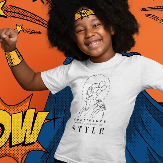 Vertrauen und Schönheit Mädchen positive Bejahung T-Shirt