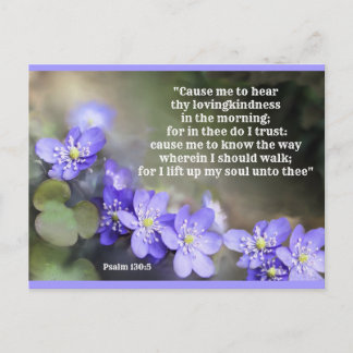 Vertrauen und Vertrauen in Gott Postkarte